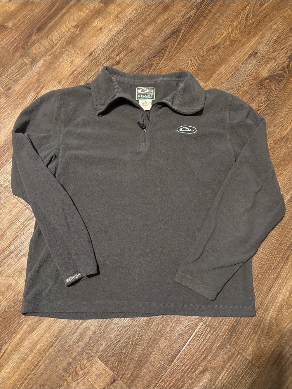Drake Men's Charcoal Gray Quarter-Zip Fleece Pullover